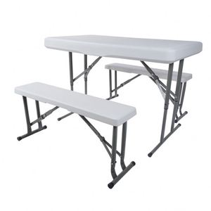 Factory Direct Low Price Quality 6ft/8ft Outdoor Plastic Chairs Party Wedding Garden Events <b>Folding</b> HDPE Plastic Chair Table <b>Set</b> - Product Image 1