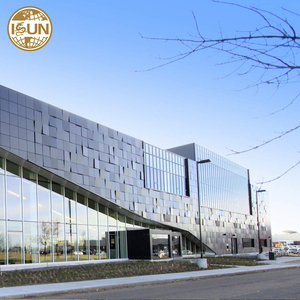 2025 Mới Hiện Đại Mặt Tiền Thiết Kế Bên Ngoài Không Thấm Nước Chống Cháy Nhôm Tường Ốp Nhôm Veneer Rèm Tường - Product Image 3