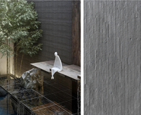Revêtement mural flexible en pierre MCM Flowing Water Stone, panneau de revêtement mural imperméable et ignifuge pour les murs intérieurs et extérieurs
