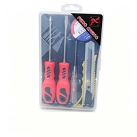 Ensemble d'outils à main A703, Kits d'outils à main, Tournevis, Couteau, Pince, Marteau, Ruban adhésif pour usage quotidien, Produit à 1$, Série 1$ Matériel et outils