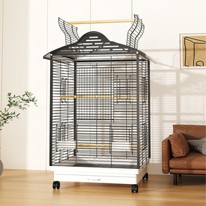 Jaula Plegable Moderna para Cría de Aves, Jaula Metálica Resistente, Diseño Práctico, Jaula para Pájaros Pequeños como Canarios - Product Image 3