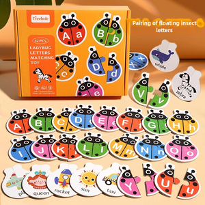 Montessori di ortografia giocattolo educativo <span class=keywords><strong>inglese</strong></span> lettera cognizione in legno <span class=keywords><strong>Puzzle</strong></span> per bambini alfabeto abbinamento giocattoli <span class=keywords><strong>Puzzle</strong></span> - Product Image 6