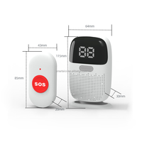 Boutons d'appel SOS alerte sonnette portable alarme soignant téléavertisseurs sans fil pour infirmière appelle les patients âgés urgences à domicile