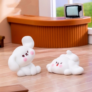 Mignon petit blanc résine chiens ornement Micro paysage amusant bricolage décoration accessoires pour <span class=keywords><strong>jardin</strong></span> bureau voiture Mini pendentif Animal - Product Image 4