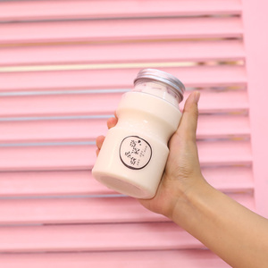 Bouteille en plastique PET vide personnalisée pour jus, lait, thé, 350 ml, 500 ml, avec couvercle, impression sérigraphique, vente en gros - Product Image 4