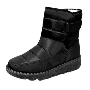 Bottes de neige pour femmes Dynamics, grande taille, nouvelle tendance, chaudes, imperméables, légères, à talon épais, en denim et polyester - Product Image 1