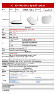 Leadcool Android 9.0 Q1304 Set Top Box S905W Quad Core Smart TV Box 1GB RAM 8GB ROM WIFI 2.4G USB2.0 HDR10+ Image - Product Image 6