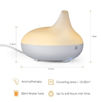Diffuseur d'arôme Rechargeable de haute qualité, humidificateur Portable et ultrasonique, 80Ml, Usb, 2020