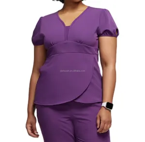 GloriousIn female scrubs 2023 dental clinic men housekeeping uniform shoes medic fitted antimicrobial nice brand fitted stylish