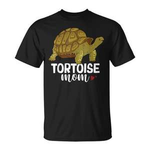 T-shirt Tortoise Mom Reptile Turtle, col rond, manches courtes, impression numérique, cadeau de fête des mères pour femmes - Product Image 1