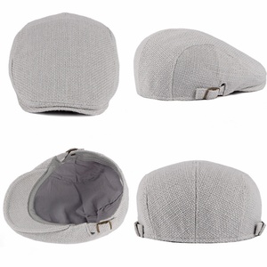 Gorra plana <span class=keywords><strong>de</strong></span> algodón y <span class=keywords><strong>lino</strong></span> estilo Newsboy, vintage, tipo Ivy, <span class=keywords><strong>para</strong></span> conducir, con bordado personalizado, venta al por mayor, directo <span class=keywords><strong>de</strong></span> fábrica, OEM ODM - Product Image 2