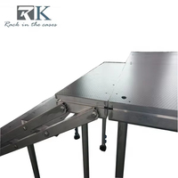 Scène mobile RK 4x4ft avec plate-forme de scène carrée portable et jambe à hauteur réglable