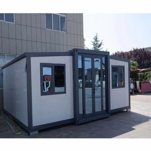 Maison conteneur préfabriquée extensible en acier <span class=keywords><strong>de</strong></span> 40 pieds, 2 chambres, plans <span class=keywords><strong>de</strong></span> maison portable moderne pour bureaux et hôtels - Product Image 3