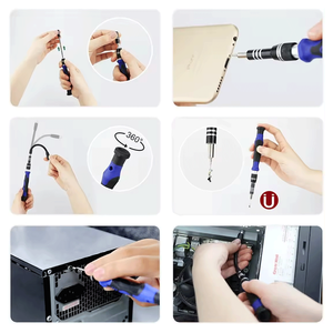 Juego de destornilladores precisos de 80 <span class=keywords><strong>bits</strong></span> para teléfono Xiaomi, Kit de herramientas de reparación multidispositivo con mango de acero, grado DIY, soporte personalizado OEM - Product Image 4