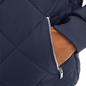 Veste bomber décontractée pour homme, en polaire, entièrement zippée, coupe-vent, imperméable, en polyester, pour l'<span class=keywords><strong>hiver</strong></span> - Product Image 4