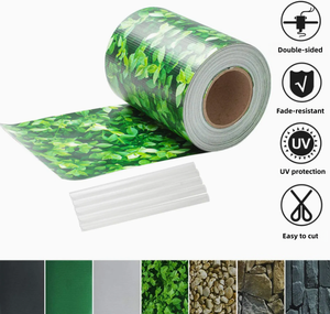 Cinta de PVC para Cercas de Jardín de 19 cm x 26 m, Protección de Privacidad, <span class=keywords><strong>RAL</strong></span> <span class=keywords><strong>9011</strong></span>, Cinta de PVC Suave - Product Image 4