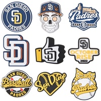 Хит продаж: оптовые бейсбольные шармы для обуви San Diego Padres, аксессуары для украшения спортивной обуви для болельщиков