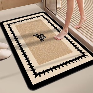 Absorbent Grey <strong>Floral</strong> Kitchen Custom Print Animals Color Cashmere 3 Pcs <strong>Bathroom</strong> <strong>Rug</strong> Rubber Bath Mat Bath <strong>Rug</strong> - Product Image 1