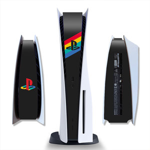 สติกเกอร์ป้องกันสำหรับ PS5 รุ่นแผ่นดิสก์และดิจิตอล ลายคาร์บอนไฟเบอร์ สำหรับตกแต่งคอนโซล PS5 ชิ้นส่วนตรงกลาง - Product Image 5