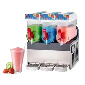 Máquina de hielo Granizado Máquina de granizado congelado Bebida Smoothy Daiquiri Mix 3 Tanque Máquina de aguanieve para aguanieve