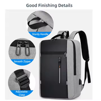Hoge kwaliteit waterdichte Oxford business casual school- en reistas laptop rugzak met USB-poort, effen