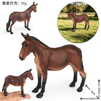 Modèle de simulation cognitive solide yxs pour l'exportation, représentant des animaux sauvages et du bétail d'élevage (mule, cheval, âne), idéal pour la décoration intérieure et comme jouet