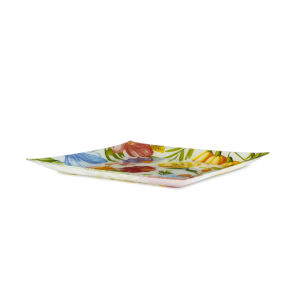 Piatto/Vassoio in Vetro Multicolore Excelsa 30 cm per Decorazioni e Servizio da Tavola - Product Image 3