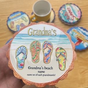 3d Glossy Kerst Decoratieve Keramische Bier Achtbaan Absorberende Feestelijke Ontwerp Drinkmatten Voor Thuis Kantoor Eco-Vriendelijke Vakantie