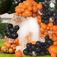 Décoration d'extérieur gonflable : Citrouille, squelette, ballons en latex, ornements, fournitures pour fêtes, décoration Joyeux Halloween