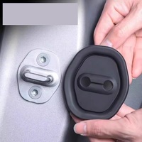 Couvre-loquet de porte de voiture en caoutchouc silicone, coussin amortisseur antichoc pour boucle de verrouillage, couvre-protection antirouille, universel