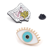 Nouvelle conception tendance : Broches en émail souple, motifs organes (yeux, oreilles), pour le cancer du col de l'utérus, badges médicaux, accessoire