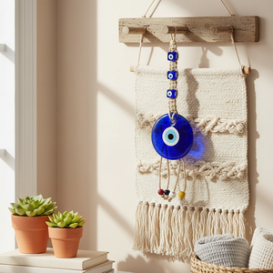 เครื่องประดับ macrame เครื่องมือหมุนตาปีศาจขนาด30x9ซม. เครื่องมือการออกแบบที่เป็นเอกลักษณ์สำหรับการตกแต่งบ้าน - Product Image 3