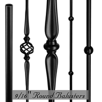 Forgé ornemental balustrade en fer forgé