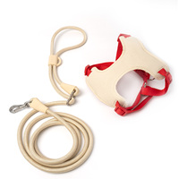 Harnais pour chien réglable personnalisé, en polyester Oxford et maille respirante, avec laisse mains libres, fabricant OEM