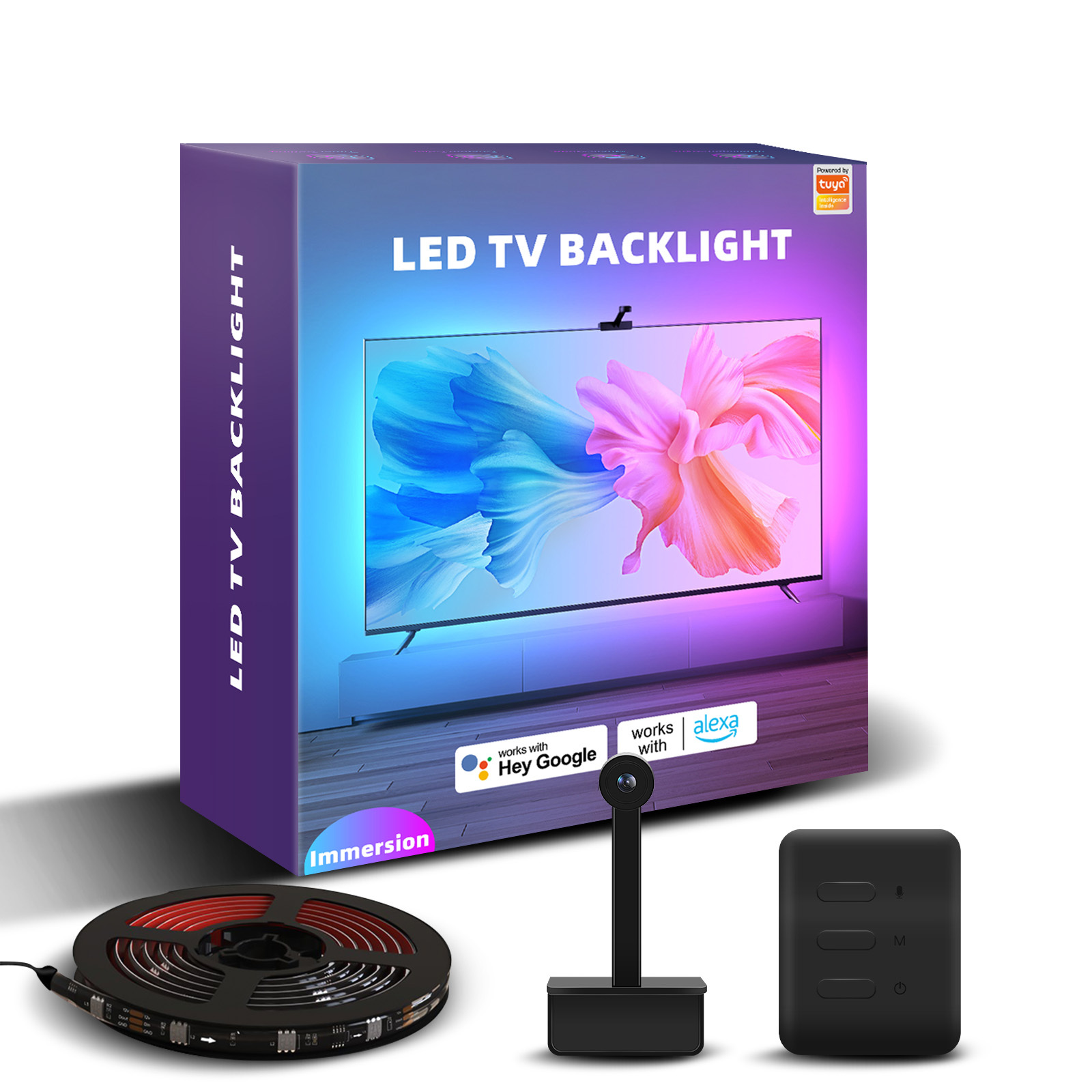 Upgrade Smart Led TV <strong>Backlight</strong> with <strong>Camera</strong> Wifi Ambient Light Immersion Led Strip <strong>Sync</strong> with TV