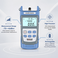 Compteur de puissance optique rechargeable, testeur de perte de fibre optique haute précision (-70~+6dBm), avec batterie et sacoche, 1 unité