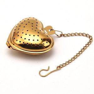 Kitchen Set Accessories Stainless Steel Polished Heart-Shaped Hanging <b>Tea</b> Strainer Modern and Simple - Product Image 1
