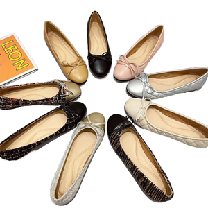 Zapatos de Vestir de Oficina para Mujer al por Mayor, Zapatos Planos Sin Cordones, de Goma Suave, Tipo Bailarina, para Primavera y Verano - Product Image 1