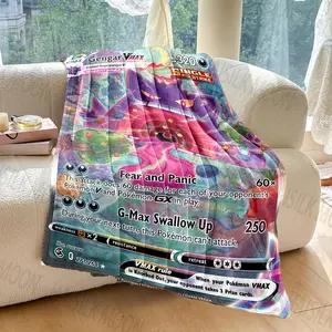 Couverture en flanelle douce imprimée Gengar 2026 pour adulte, canapé, lit, voiture, voyage, <span class=keywords><strong>camping</strong></span>, pique-nique, pour cadeaux, dérivés d'anime - Product Image 6