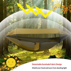 Hamac de camping portable avec <span class=keywords><strong>moustiquaire</strong></span>, 300 kg, en nylon, avec auvent pare-soleil intégré, pour le camping en plein air - Product Image 3