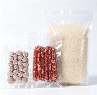 Sacs sous vide transparents gaufrés en PA+PE de qualité alimentaire, stériles, compatibles micro-ondes, avec poignée intégrée, pour bébé