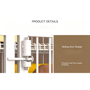 <b>Cat</b> <b>Cage</b> Three-storey <b>Cat</b> <b>Cage</b> Villa Extra Large Free Space Wholesale <b>Cat</b> House Luxury <b>Cat</b> House <b>Cat</b> Climbing Rack <b>Cat</b> Nest - Product Image 2