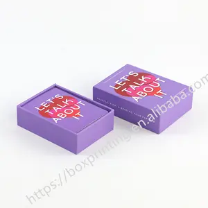 Портативная коробка с принтом на заказ для влюбленных пар, упаковка для одного отношения, настольная карточная игра для партнеров, возможна Прямая поставка