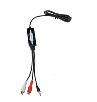 Câble d'acquisition audio USB Ezcap 216 3,5 mm pour l'édition et la conversion numérique d'audio analogique (cassette vers CD/MP3)