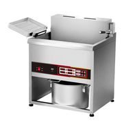 Friteuse verticale professionnelle Ruihong 380V 15Kw 70L pour donuts, en acier inoxydable épais, avec minuterie numérique pour la fonte de l'huile