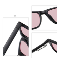 Lunettes anti-lumière bleue Sunray Wholesale haut de gamme unisexe pour adultes, monture TR90 pleine monture, verres marron rose et rose pâle, pour hommes et femmes