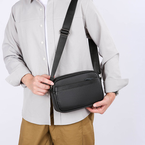 Sac à bandoulière réglable en cuir PVC de haute qualité, style vintage, pour homme, design tendance - Product Image 6