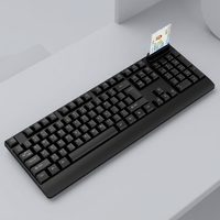 Clavier professionnel fin avec lecteur de carte à puce intégré et touches à profil bas pour les environnements d'entreprise et de santé