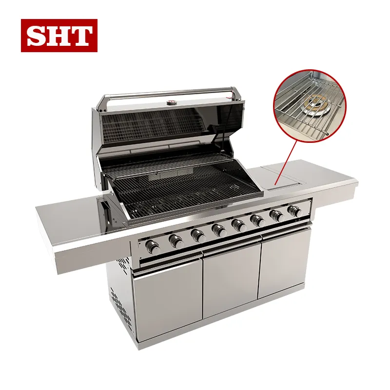 Ce Certificated Luxury Stainless Steel Outdoor Bbq Gas Grill Oven