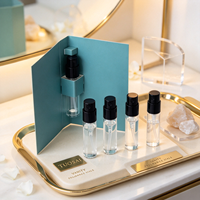 Flacon pulvérisateur de parfum en verre transparent 2ml 3ml 5ml 10ml Mini flacon vaporisateur Logo personnalisé Échantillon Testeur Emballage cosmétique